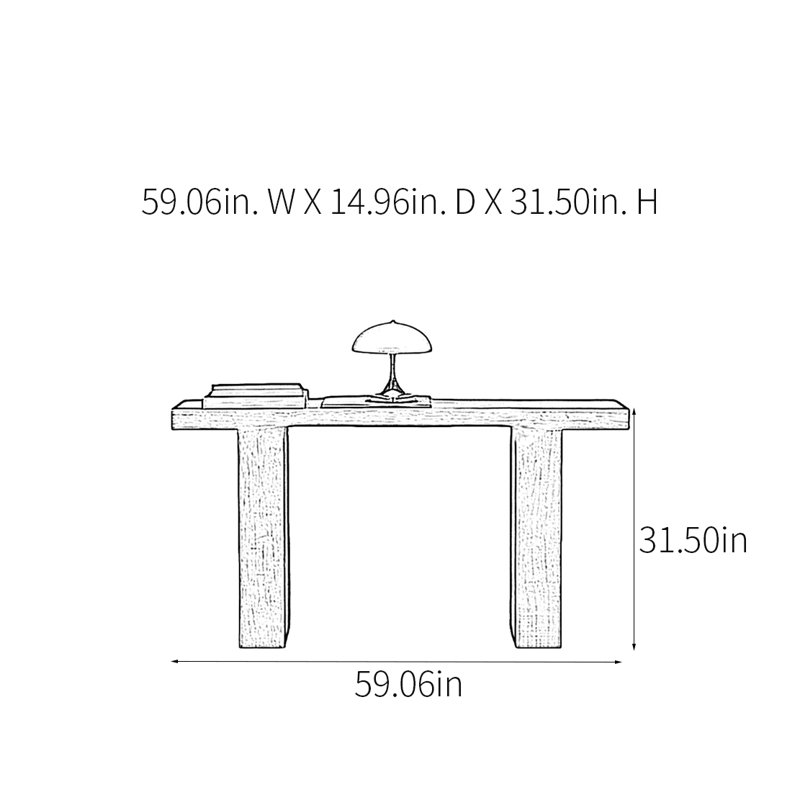 Retro Minimalist Art Console Table