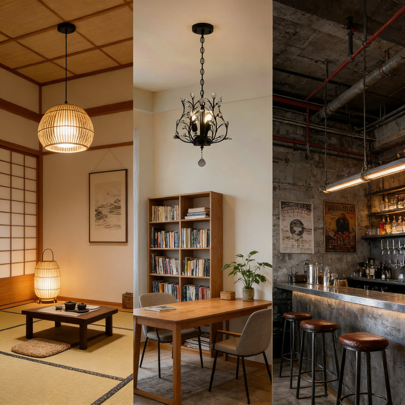 Luminaire suspendu en cristal Farmhouse