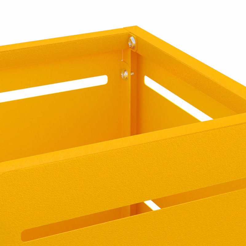 Latitude Run Steel Storage Tub & Tote, Mustard