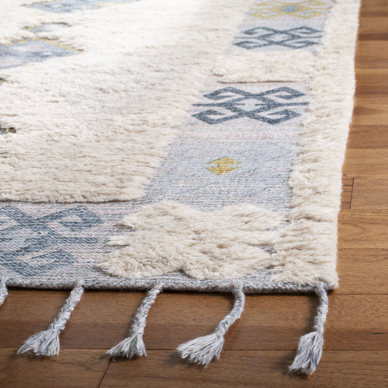 Joppatowne Hand Loomed Wool Southwestern Rug, Rectangle 4' x 6'
