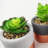 14cm Faux Succulent in Ceramic Pot