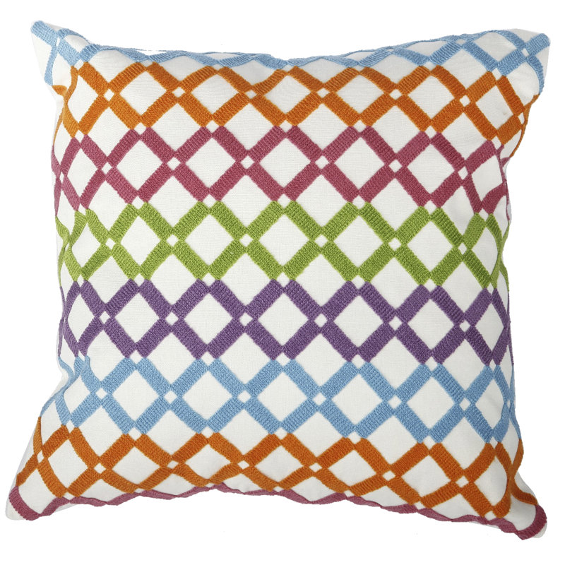 Geometric Cotton Throw Pillow