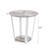 Gray Round End Table With Storage Shelf In Contemporary Style. Construction. 20dia. X 20.5h In. Beautify Your Home. Assembly Required Table. Stylish Design. . 20 20.5 Inches. Enhance Interior.