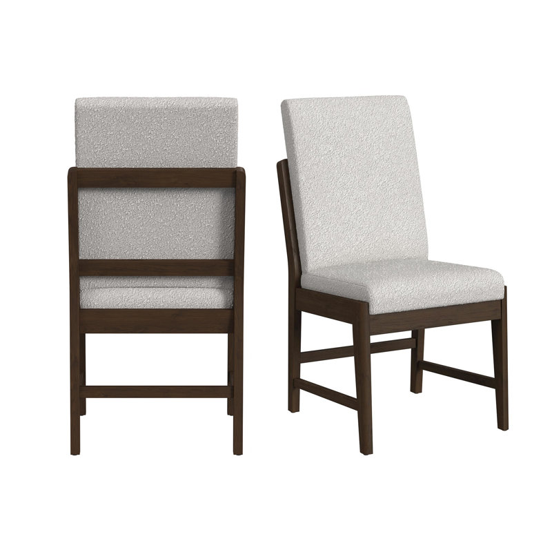 Chaise d'appoint de salle à manger Gadberry avec tissu beige Boucle en brun (2 par carton)