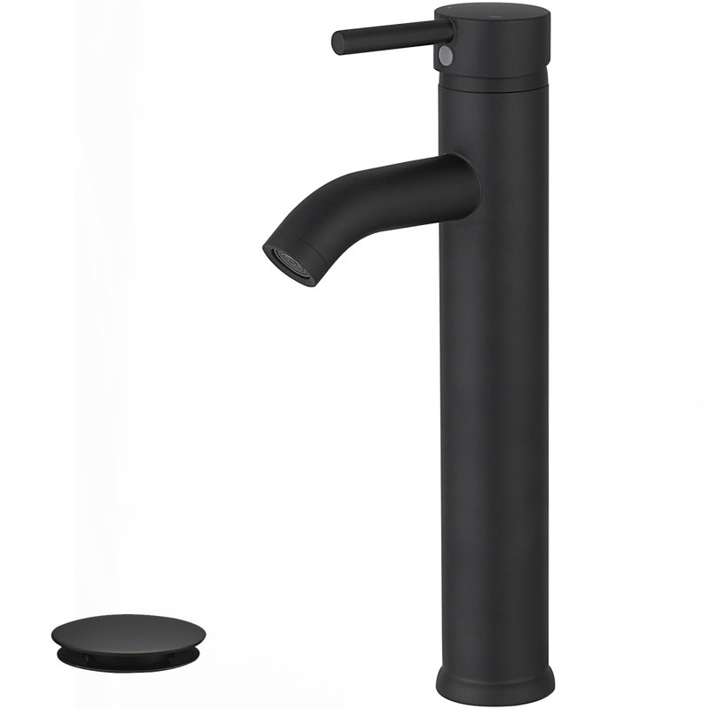 Single-handle Bathroom Faucet with Drain Assembly