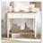 2-Drawer Console Table with Open Shelf