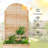 Metal Planter Wall with Trellis with Wheels,Arched Louver Raised Garden Bed with Drainage, Perfect for Climbing Plants, Vegetables and Flowers Outdoor&Indoor– Designed for Gardening Enthusiasts-1232931359-1232931357