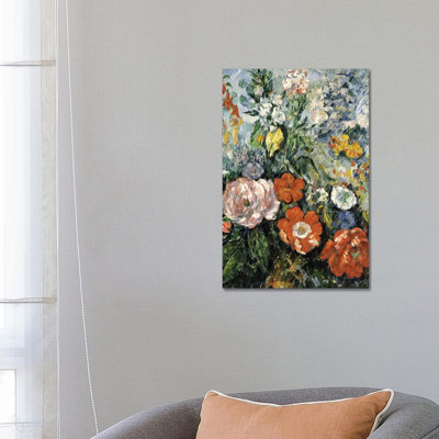 Bouquet of Flowers, 1879-1880 by Paul Cezanne - 1 Piece Wrapped Canvas Wall Art