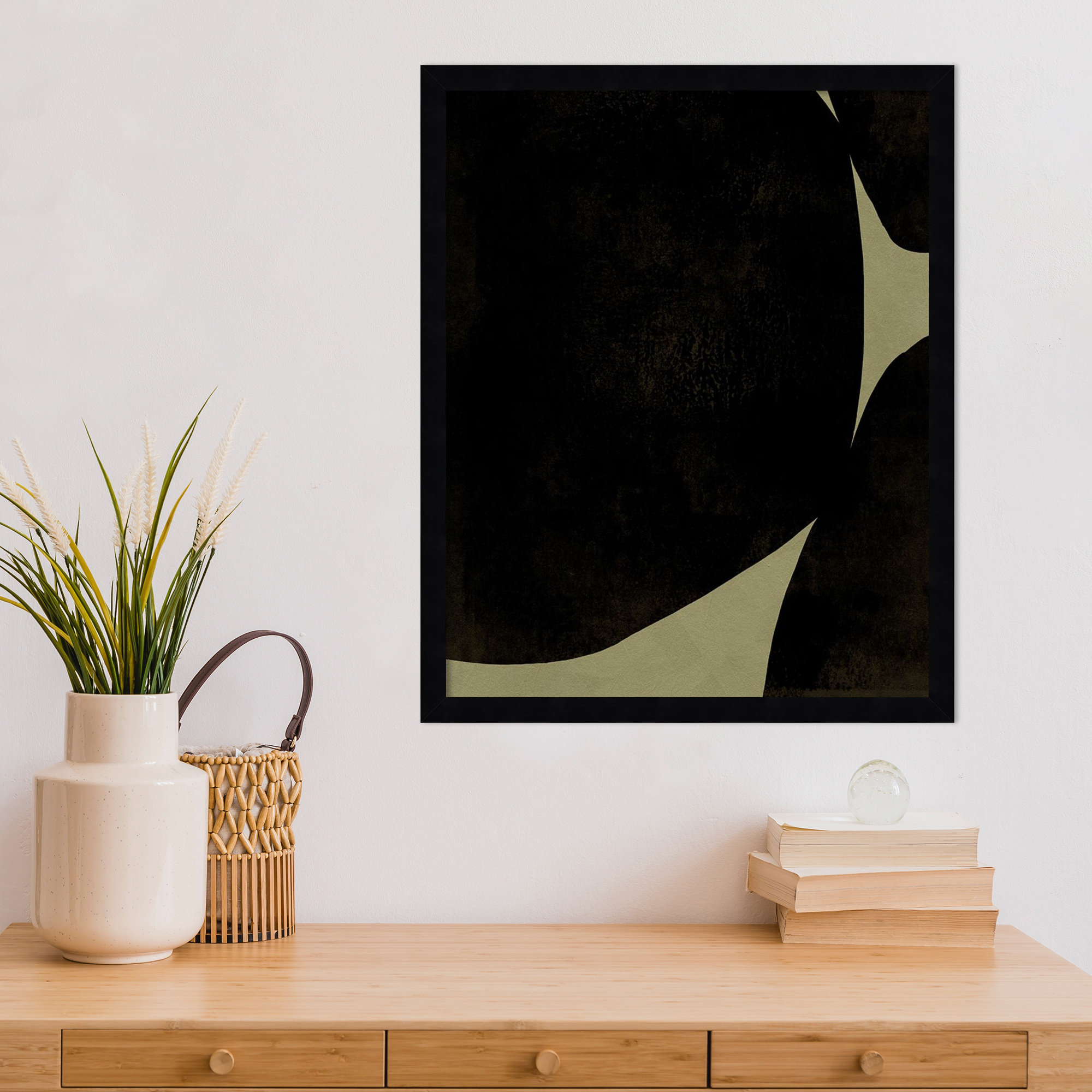 Heirloom Orbs I by Jacob Green, Black, 21" H x 17" W x 1" D