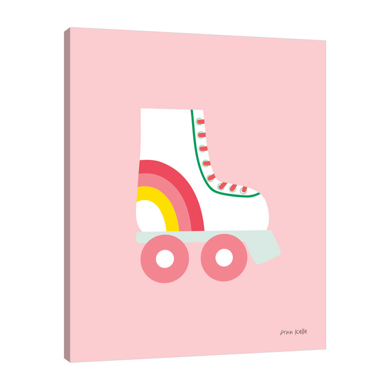«Rollerskate», toile tendue par Ann Kelle, H 15 po x l 12 po x P 1,5 po