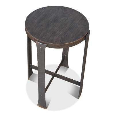 Solid Wood Top End Table