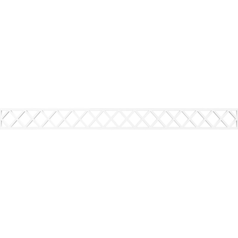 Cimaise Wolford, H 4 po x l 46,38 po x P 0,38 po, PVC de qualité architecturale