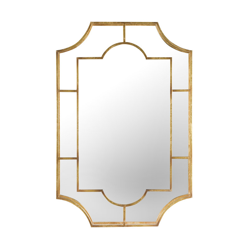 Pomeroy Art Deco Metal Framed Wall Mirror