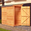 3 ft. W x 6 ft. D Wood Overlap Pent Storage Shed