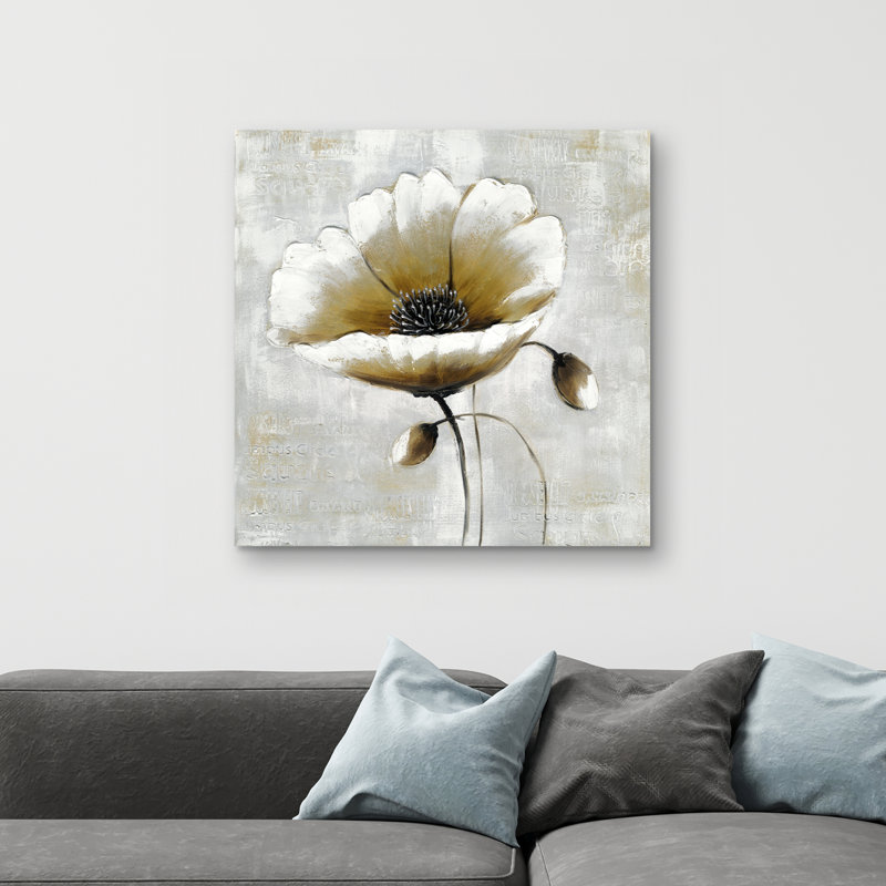 Modern flower - 32"x32" art on canvas