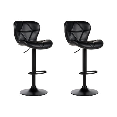 Nanafalia Swivel Upholstered Adjustable Height Counter Stool with Metal Frame