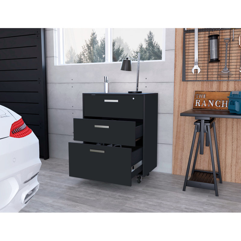 Armoire de rangement à 3 tiroirs Latash