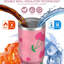 Gobelet 30 oz avec couvercle et poignée Gobelets isothermes en acier inoxydable Bouteille d'eau mignonne avec bascule (cerise)