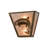 Rustic Lodge Flush Mounted Sconce