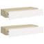 2 tablettes murales en chêne et blanc 60 x 23,5 x 3,9 po vidaXL-1062436842