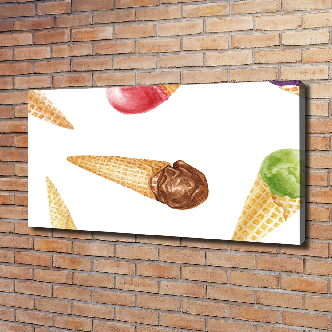 Ice Cream - Wrapped Canvas Print