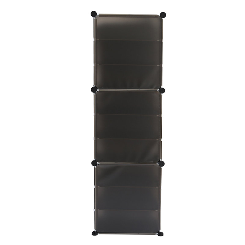 8 Pair Stackable Shoe Storage Cabinet