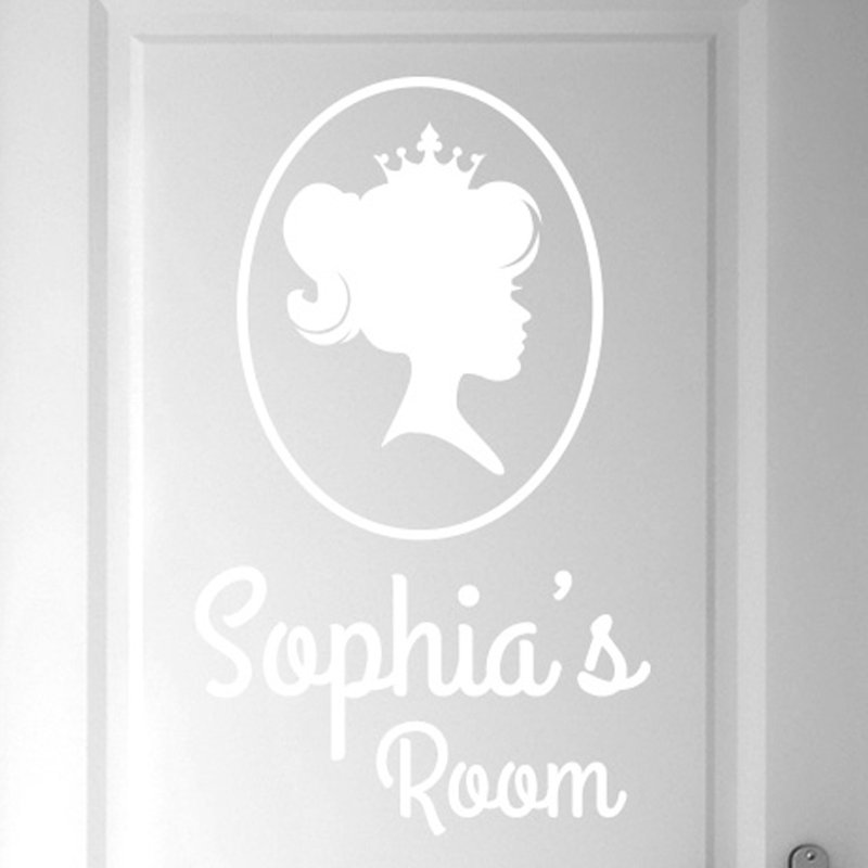 Wall Decal, White, Yes