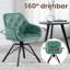 Wawaset 44.5cm H Tufted Velvet Upholstered Metal Side Chair-2084030803