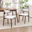 Chaise d'appoint rembourrée en bois massif-703115069