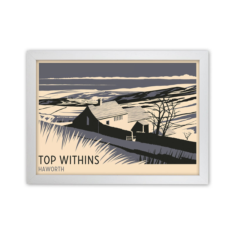 Top Withins by Richard O'Neill - Print, White Framed, 24cm H x 34cm W x 3cm D