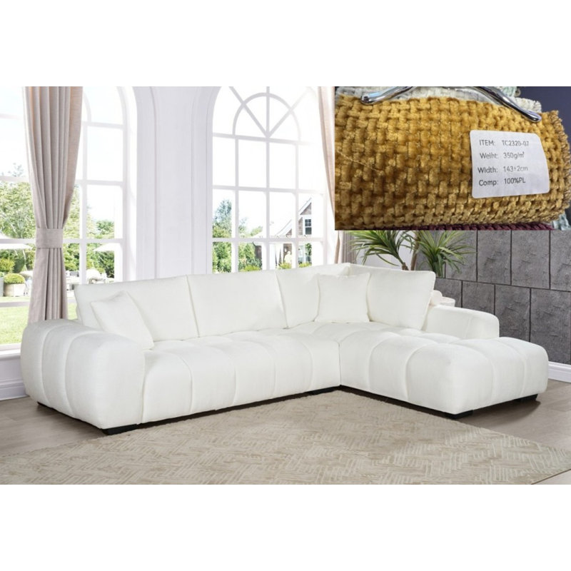 Canapé modulaire Zara, Orange brûlé