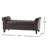 Claxton 50 Inch Contemporary Button Tufted Upholstered Storage Bench with Flip Top, Rolled Arms, Soft Close Hinges-712133797