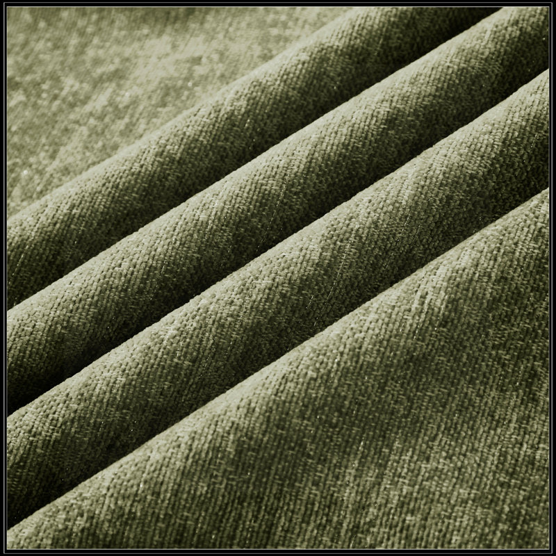 Élégant canapé deux places Mid-Century surdimensionné avec accoudoirs évasés, Vert