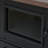 54.9" Kitchen Island With Drop Leaf, Power Outlet, Kitchen Storage Cart With 4 Door Shelves, Cross Barn Doors & Visual Glass Door, Rolling Kitchen Island On 4 Wheels For Kitchen, Dining Room-1580211174