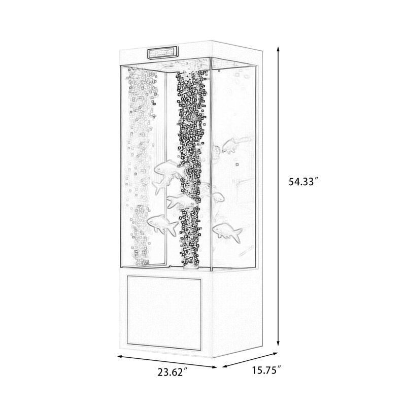 Aquarium 65-72 gallons, 23.62, Gris