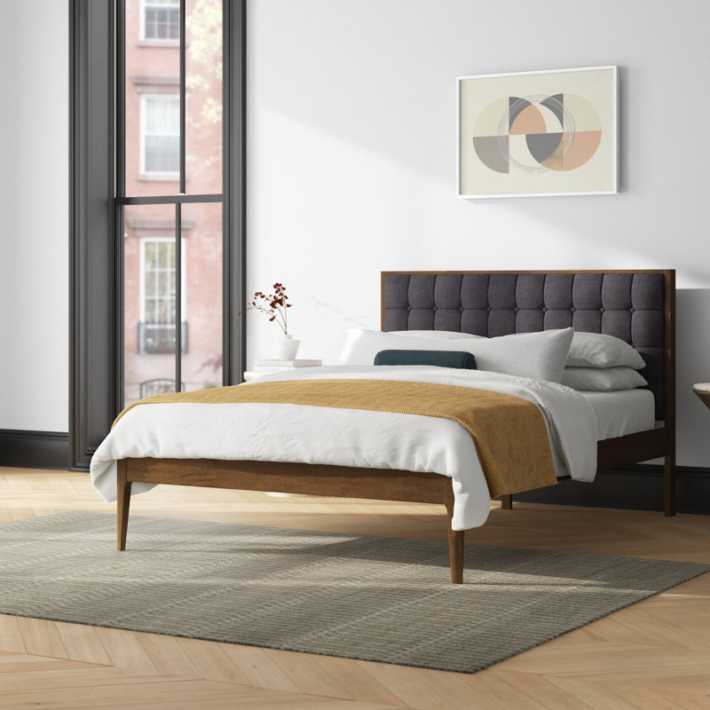 Upholstered Platform Bed, King