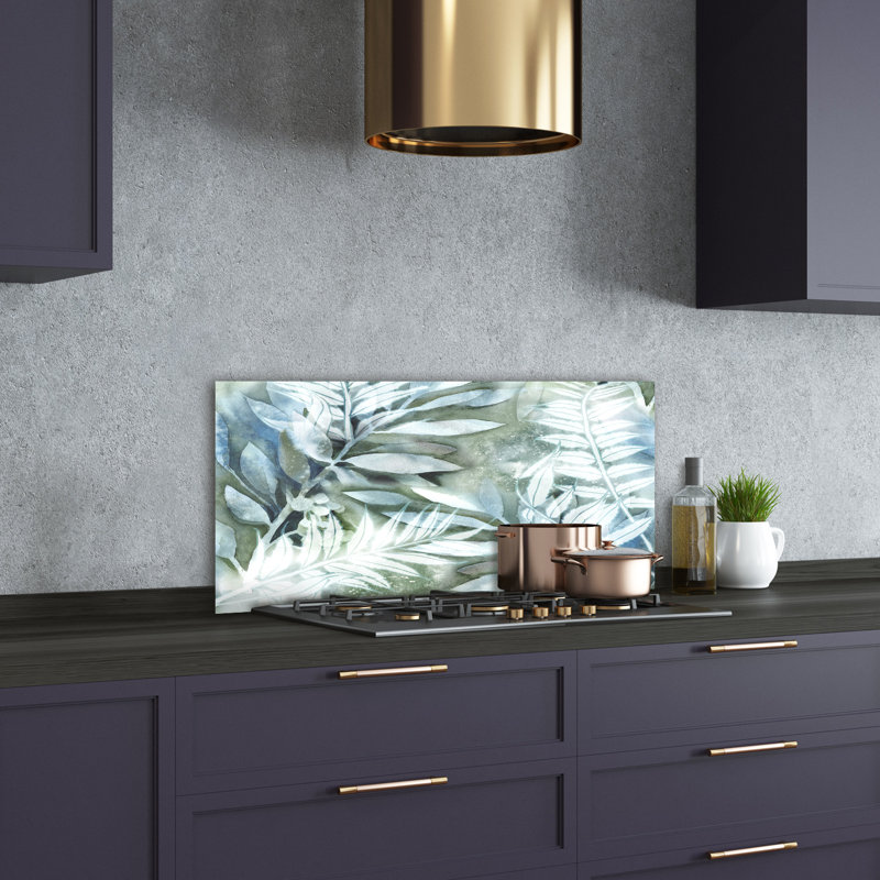Balisier 50cm W x 100cm L Glass Peel and Stick Panel