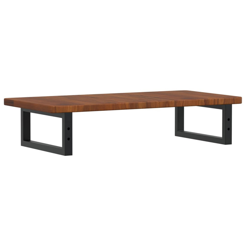 Bracket Shelf, Black/Dark Brown, 2.5cm H x 80cm W x 40cm D