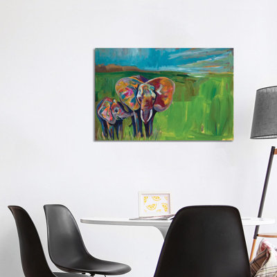 An Elephant's Love 1 Piece Wrapped Canvas Painting