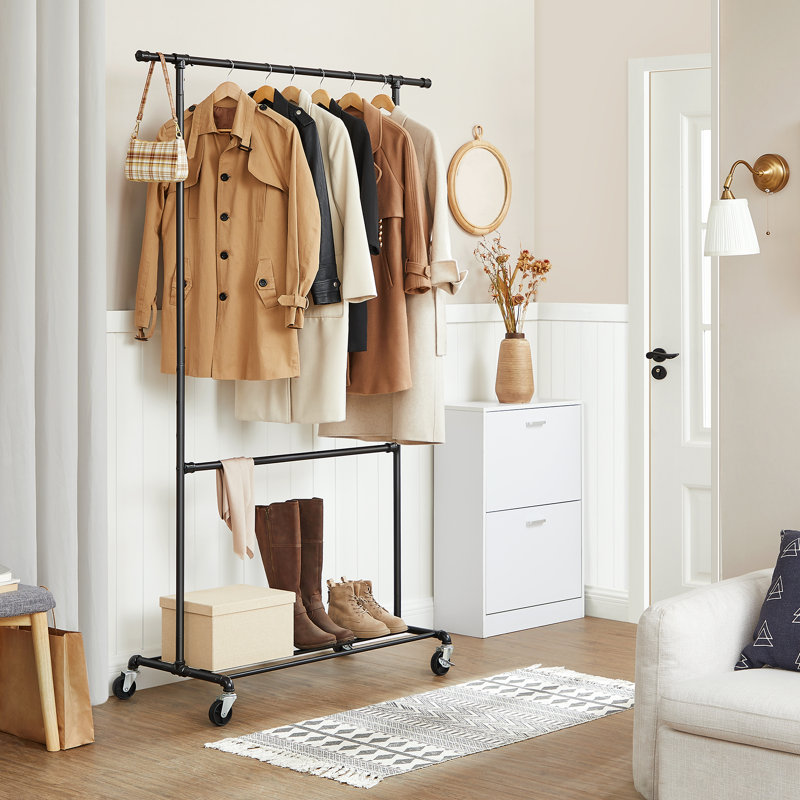 Mccrady 130cm Rolling Clothing Rack