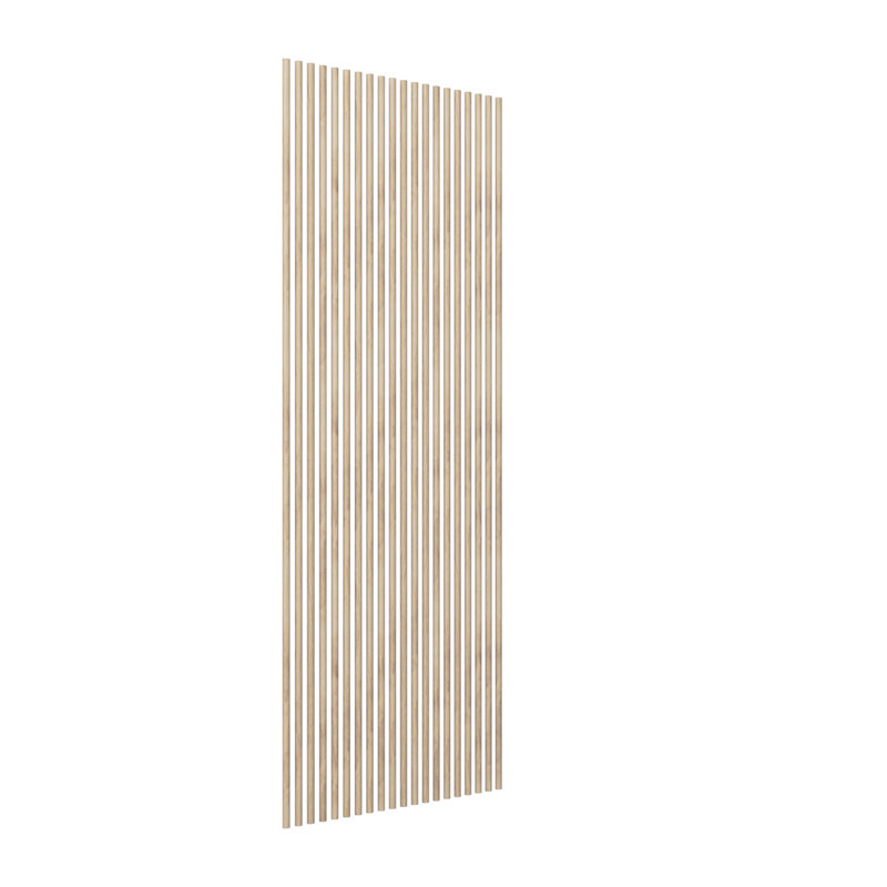 Heritage Half Round Stain Grade Slat Wall Kit w/ 1"W x 94 1/2"H Slats, White Oak