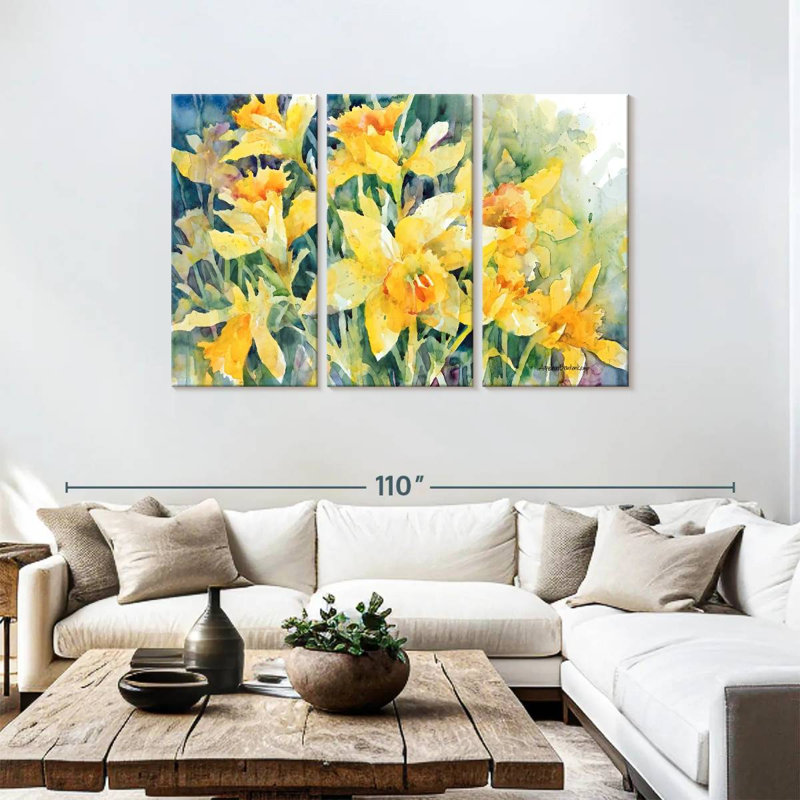 Harnek Daffodil Party, 48" H x 74" W