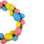 Couronne à œuf de Pâques 10 po rose, jaune et bleu