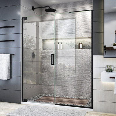 DreamLine Elegance Plus 58-58 3/4 in. W x 72 in. H Frameless Pivot Shower Door