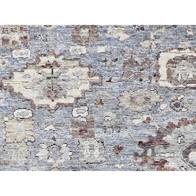 Tapis rectangulaire en laine noué à la main, Rectangulaire 8 pi x 10 pi