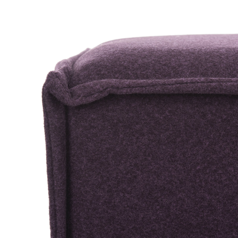 Pouf, 100 % polyester rouge