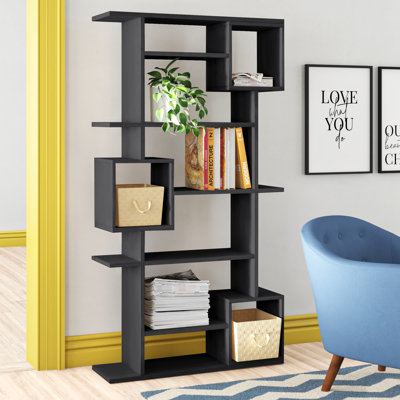 Pearson 6-Tier Freestanding Bookcase with Open Compartments