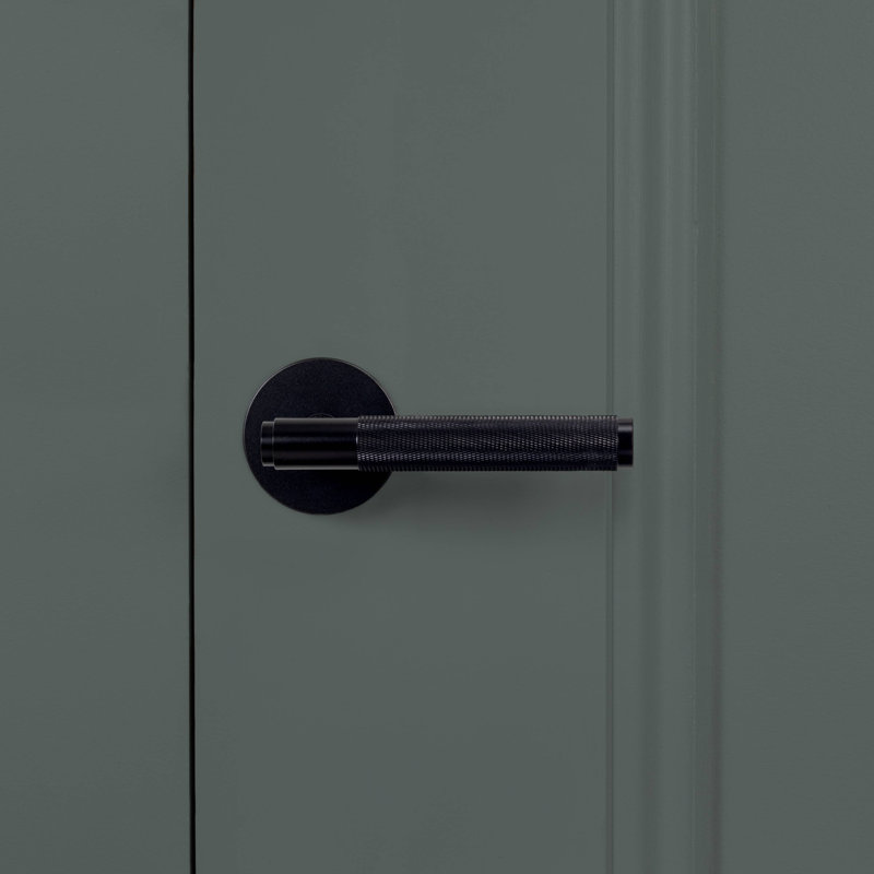 Door Handle / Conventional / Privacy / Cross, Black