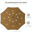 Parasol de marché extérieur avec manivelle-779506529