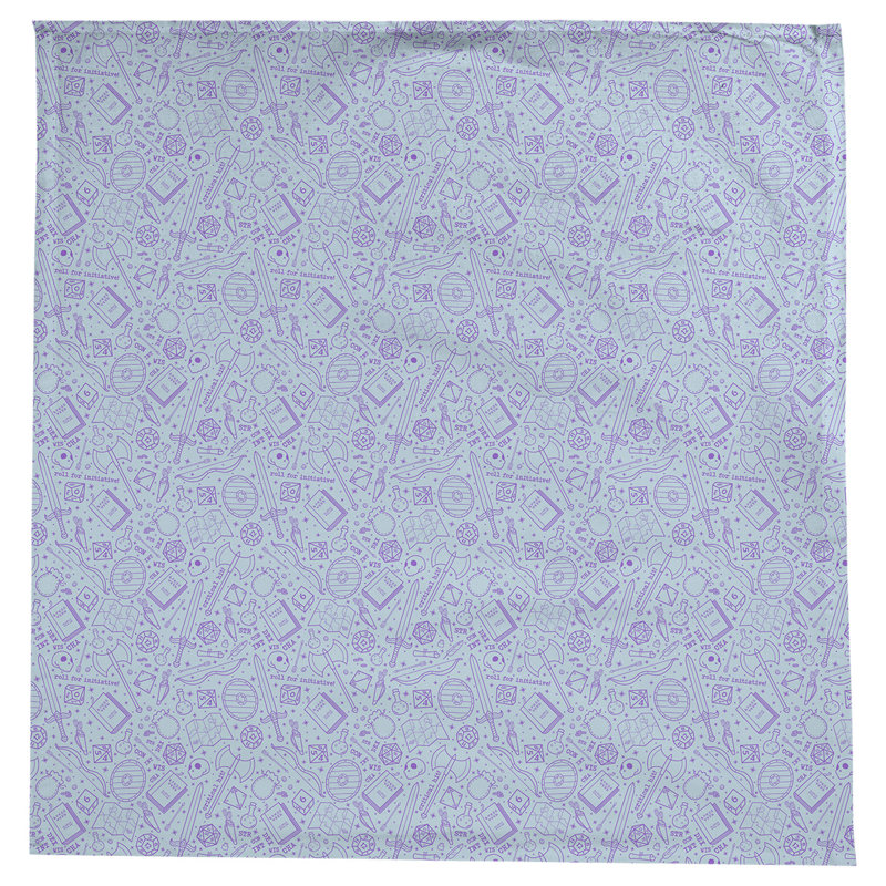 Nappe à motif rpg Leffel, Bleu / Mauve